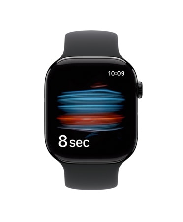 Apple Watch 11, GPS + Cellular, 42 mm, Slate Titanium Case, Black